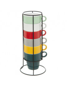 Rack mugs Colorama x6