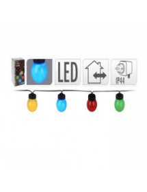 Guirlande lumineuse multicolore à LED : Donnez un air de guinguette à votre jardin !
