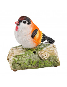 Animaux décoratifs en résine : Oiseau chantant pour animer le jardin !