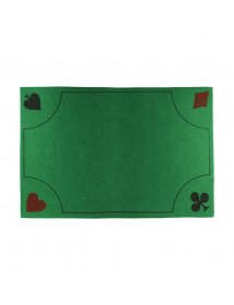 Tapis vert jeu de carte 40 x 60 cm.