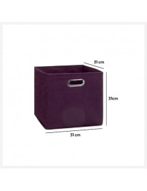 Cube de rangement Aubergine 31 x 31 cm. :5 Five Mix 'n modul