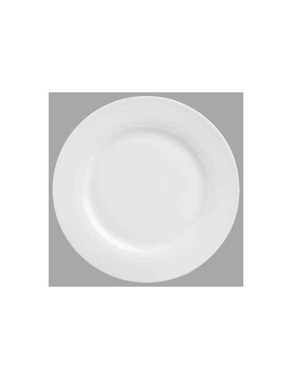 Assiette Plate Ronde blanche 24 cm.