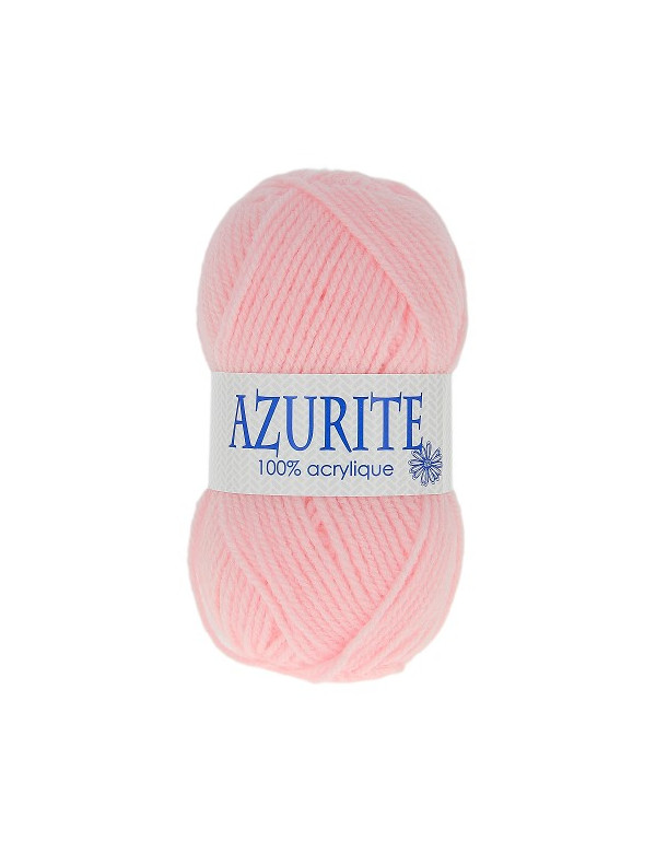 Pelote de fil à tricoter Azurite rose x10