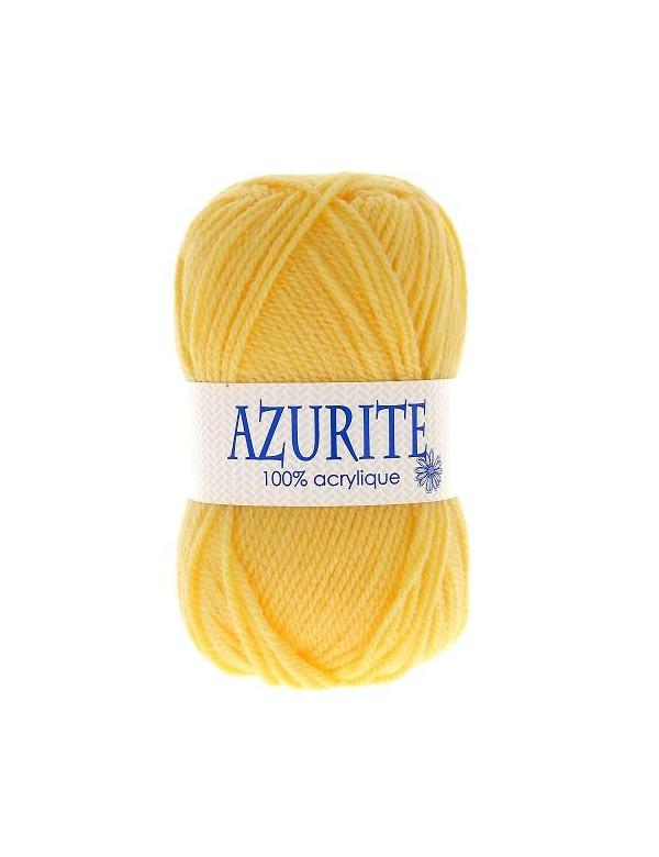 Pelote de fil à tricoter Azurite jaune